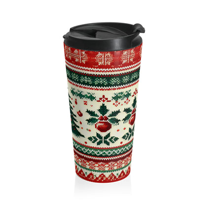 Ugly Christmas Sweater Holiday Travel Mug