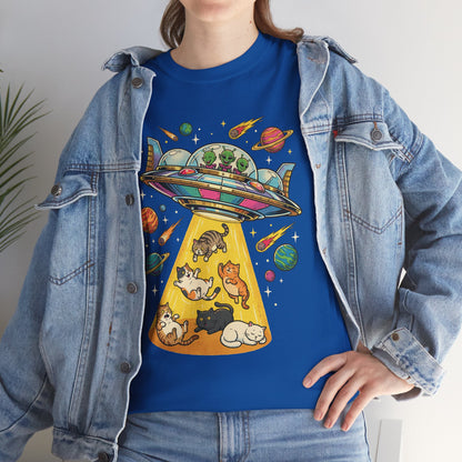 Alien Cat Abduction T-Shirt