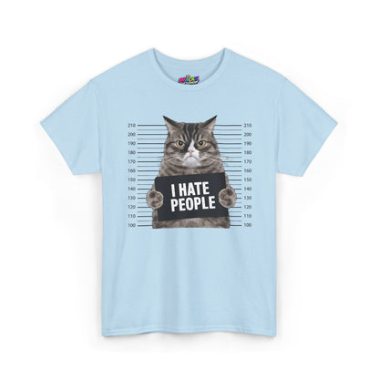 I Hate People Cat Mugshot T-Shirt