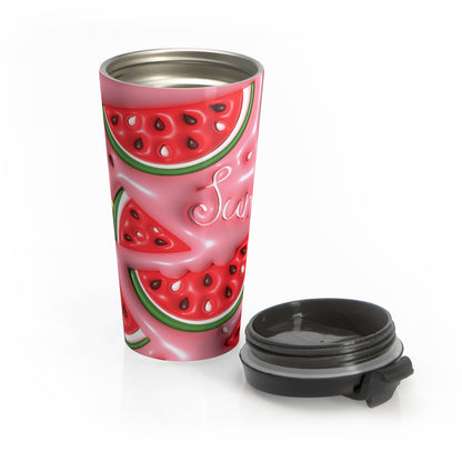 Watermelon Pops Stainless Steel Travel Mug