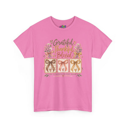 Grateful Thankful Blessed Christian T-Shirt