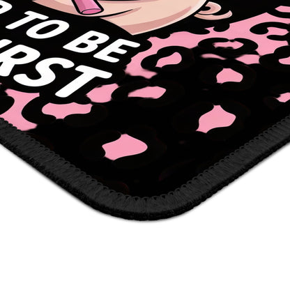Dramatic Pig Attitude Mouse Pad