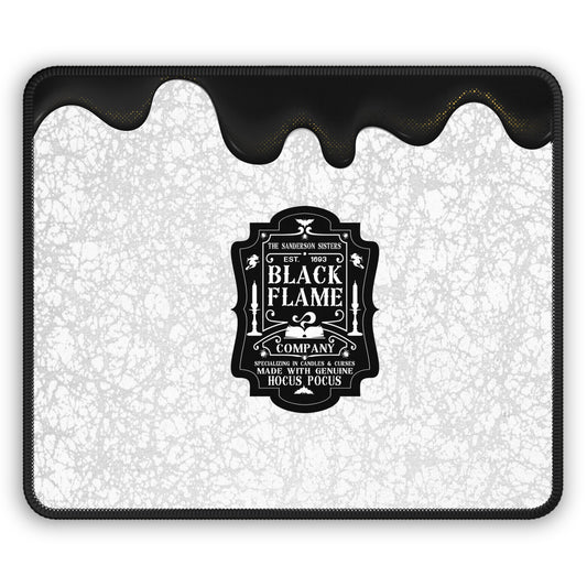 Black Flame Company Marble Edition Gaming Mouse Pad – 9x7 Neoprene Desk Mat for Gamers and Witchy Workspaces