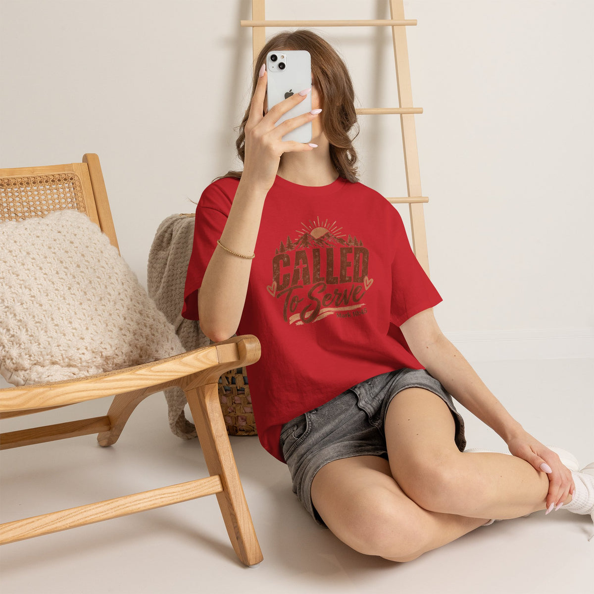 Called to Serve Mark 10:45 Christian T-Shirt