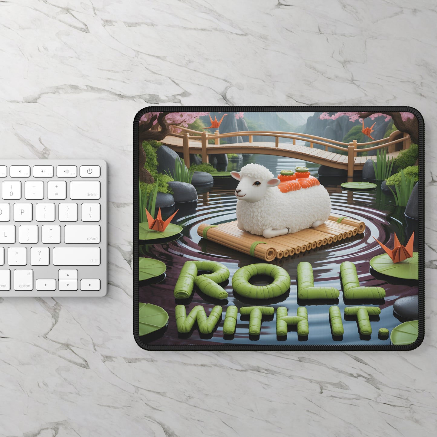 Roll With It Sheep Mouse Pad