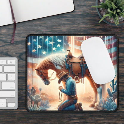 Cowboy Prayer Mouse Pad