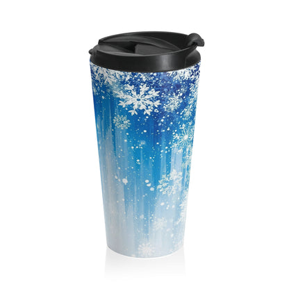 Frostfall Blue Travel Mug