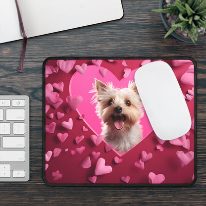 Puppy Love Hearts 2 Mouse Pad