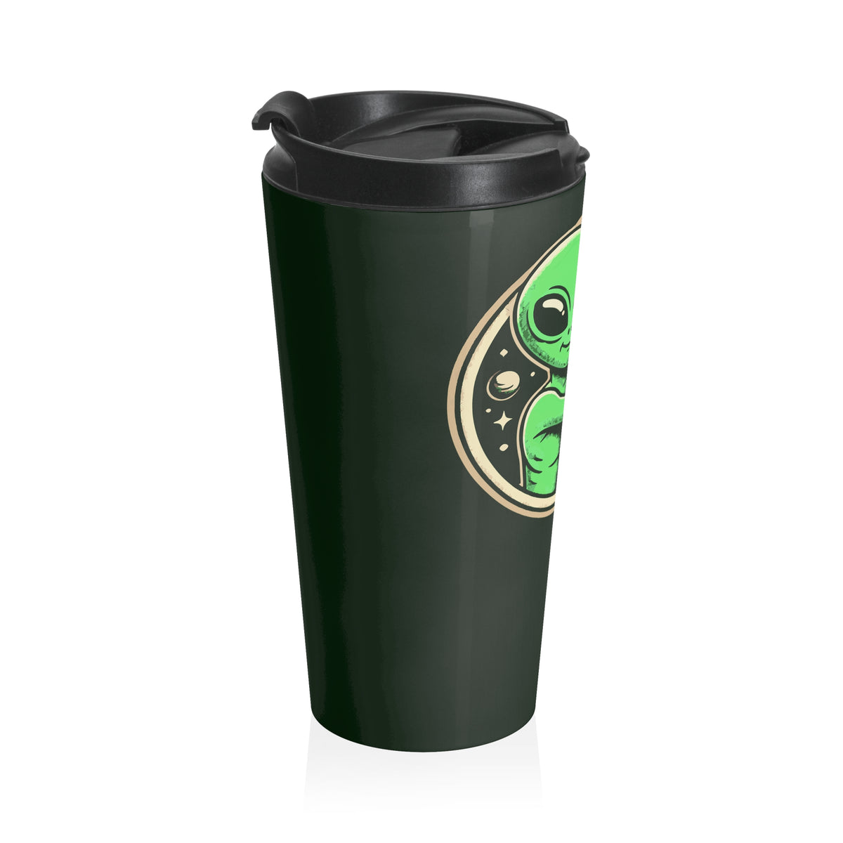 Alien Cat Abduction Stainless Steel Travel Mug