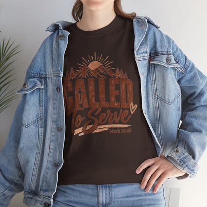 Called to Serve Mark 10:45 Christian T-Shirt