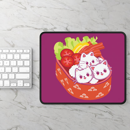 Kawaii Kitty Sushi Mouse Pad