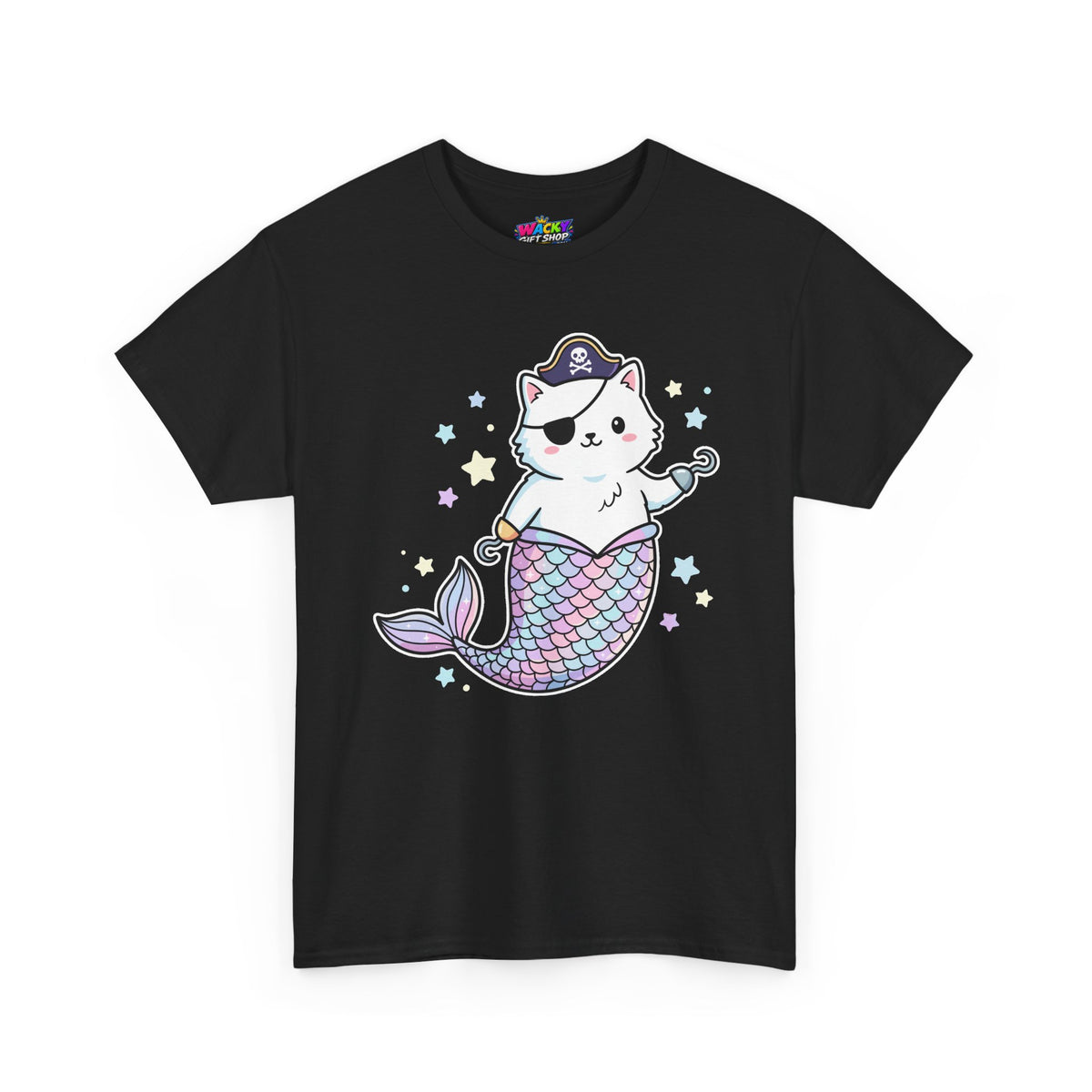 Pirate Mermaid Cat T-Shirt