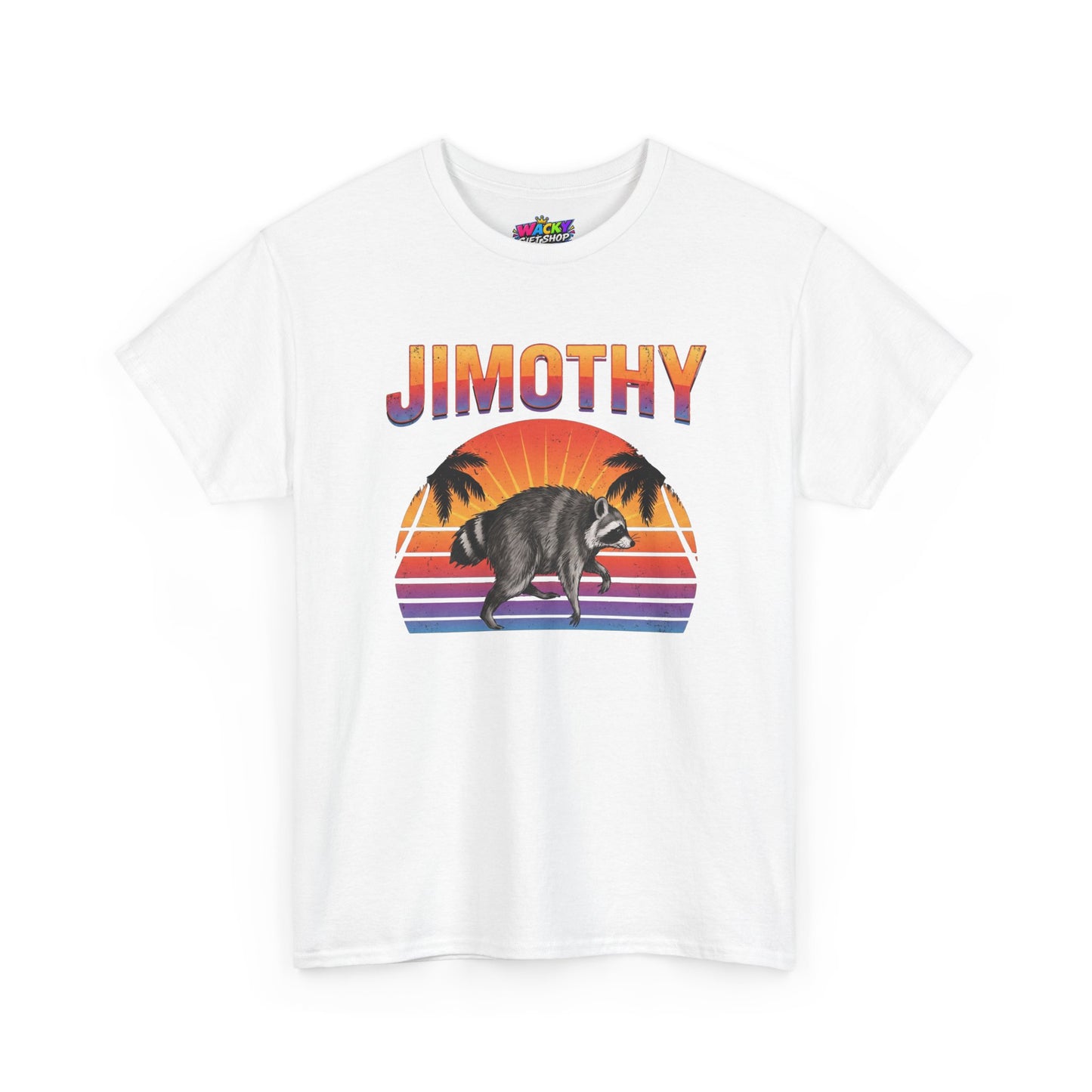 Jimothy Retro Sunset Raccoon T-Shirt