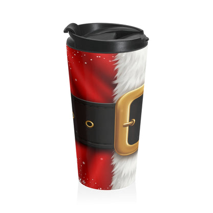 Santa Belt Holiday Travel Mug