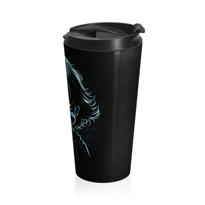 Possessed Smile Stainless Steel Travel Mug – 15oz