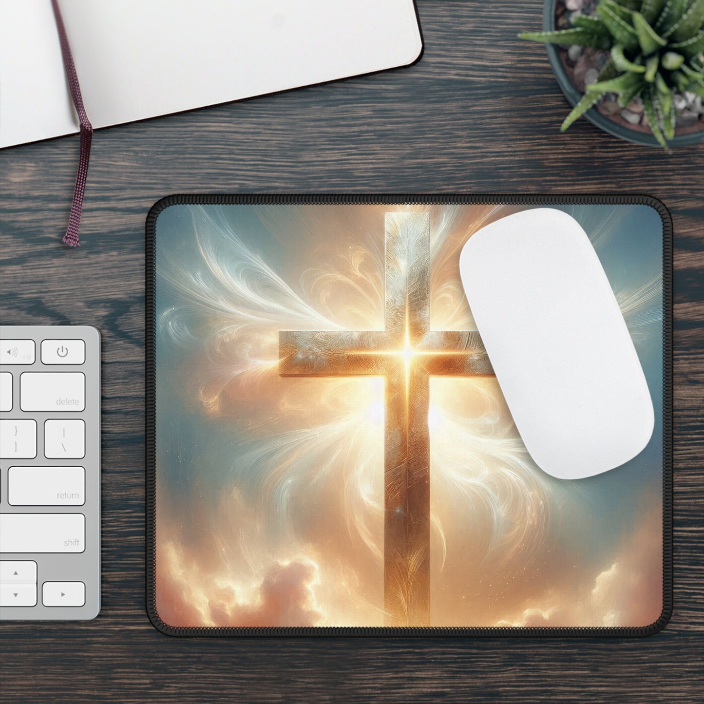 Radiant Cross Mouse Pad