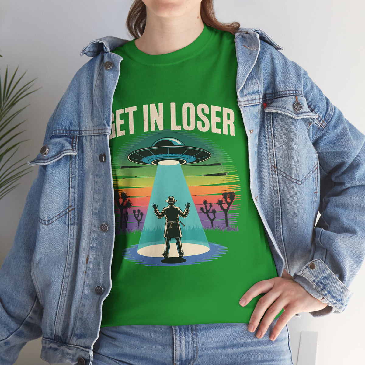 Get In Loser UFO Abduction T-Shirt