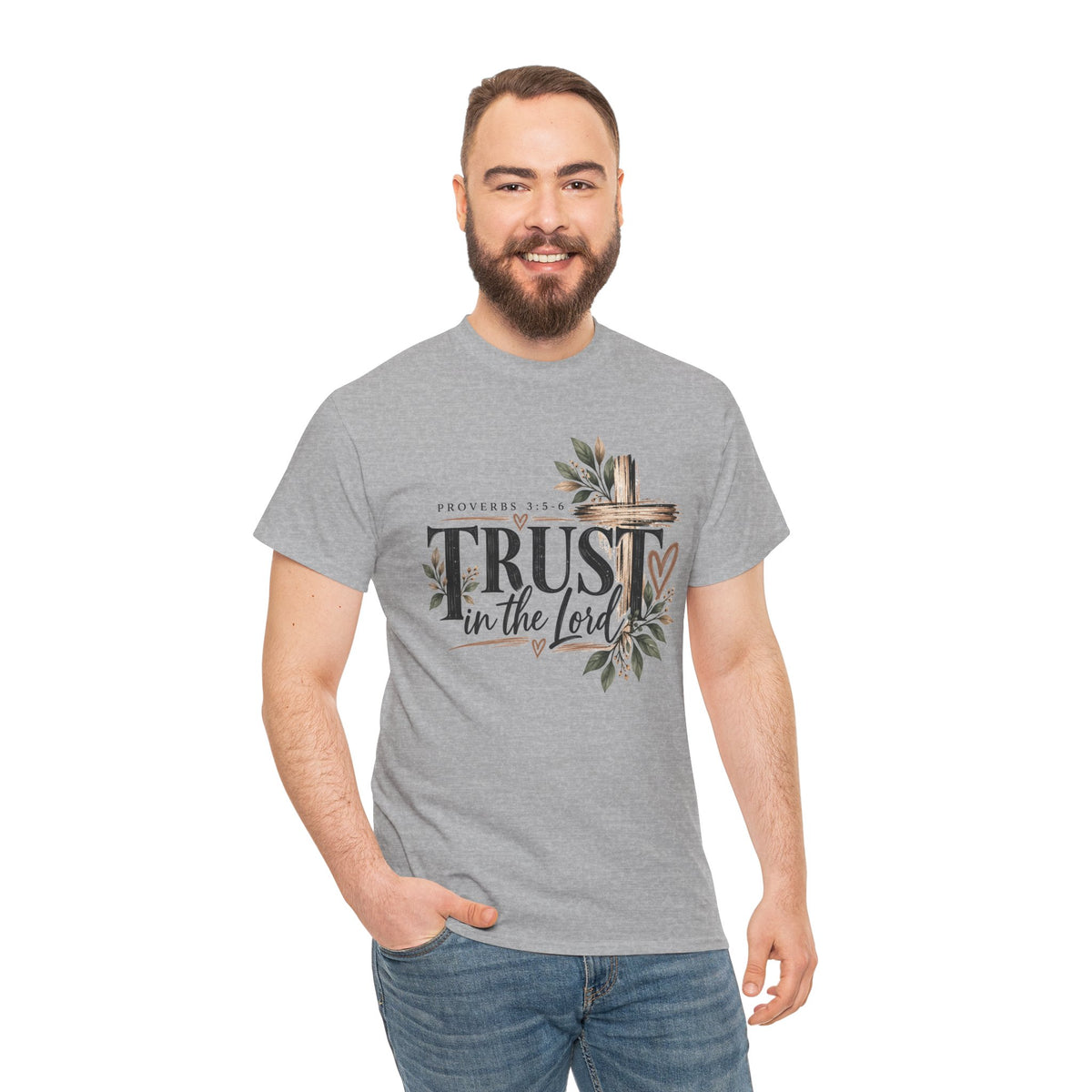 Trust in the Lord Proverbs 3:5-6 Christian T-Shirt