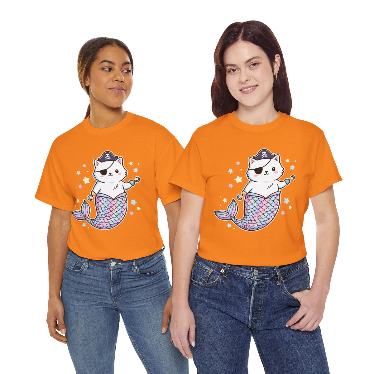 Pirate Mermaid Cat T-Shirt