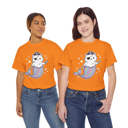 Pirate Mermaid Cat T-Shirt