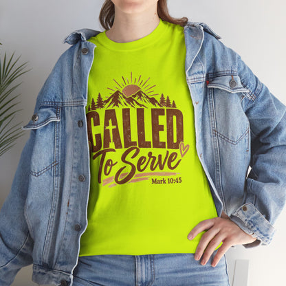 Called to Serve Mark 10:45 Christian T-Shirt