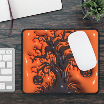 Halloween Pumpkin Tree Mouse Pad