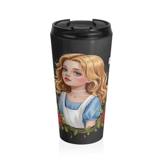 Vintage Storybook Girl Travel Mug