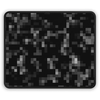 Midnight Pixel Black Mouse Pad