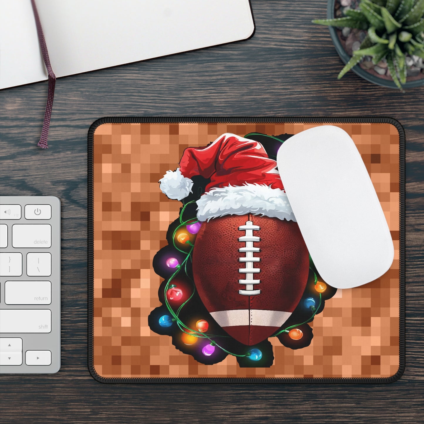 Christmas Football Mouse Pad
