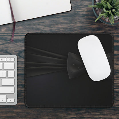 Elegant Black Bow Tie Mouse Pad