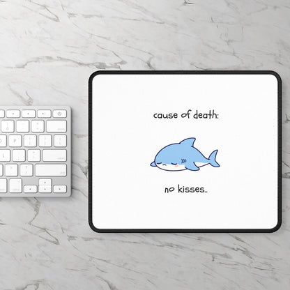 No Kisses Shark Mouse Pad