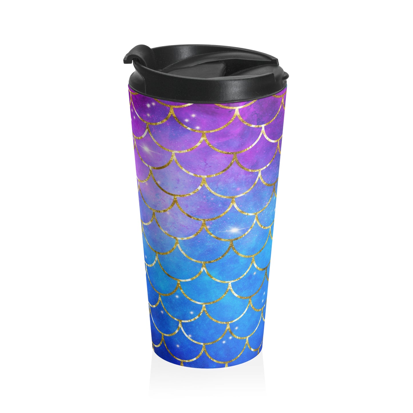Mermaid Galaxy Scales Travel Mug
