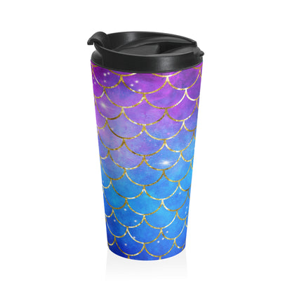 Mermaid Galaxy Scales Travel Mug