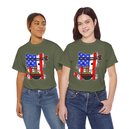 Patriotic Ramen Cat T-Shirt