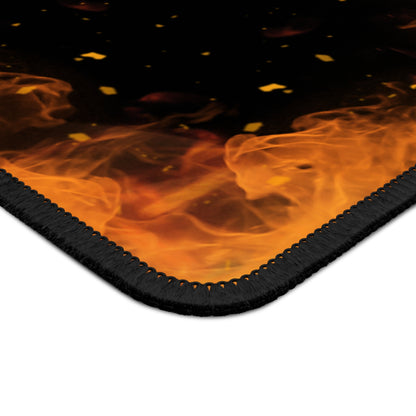 Flame Geek Icon Mouse Pad