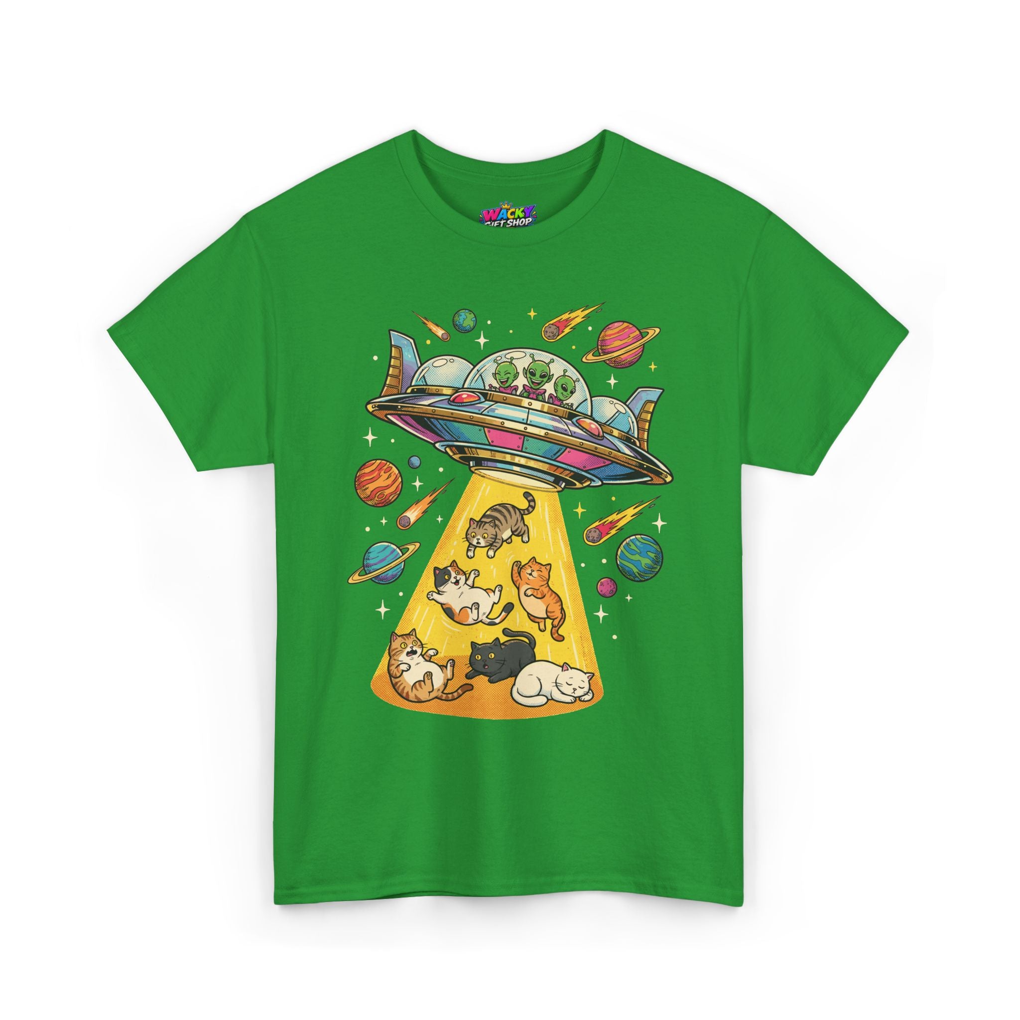Alien Cat Abduction T-Shirt