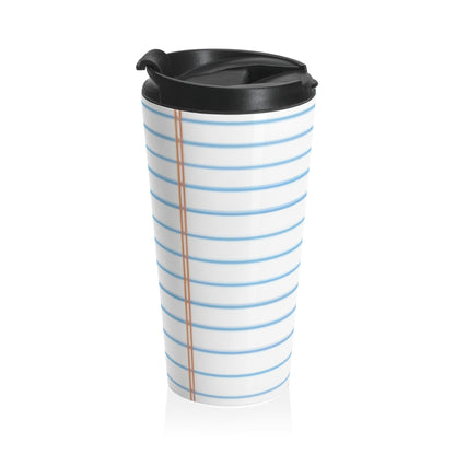 Notebook Paper Travel Mug
