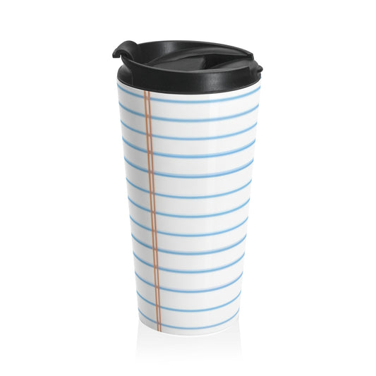 Notebook Paper Travel Mug