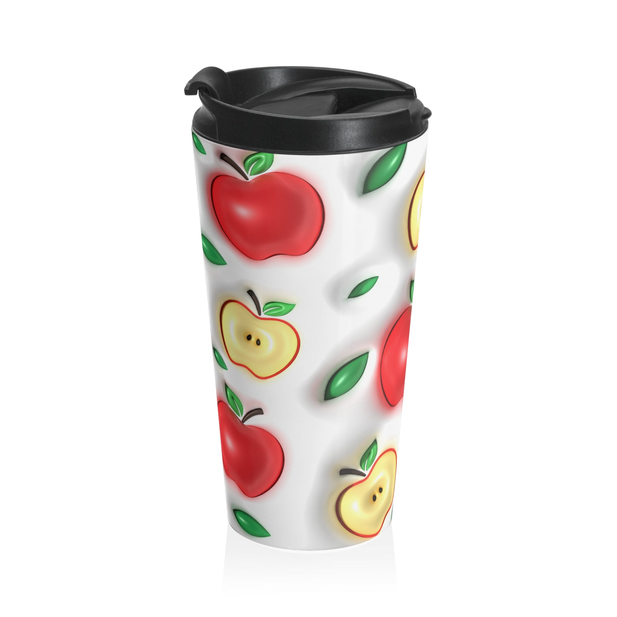 Apple A Day Red Apple Stainless Steel Travel Mug