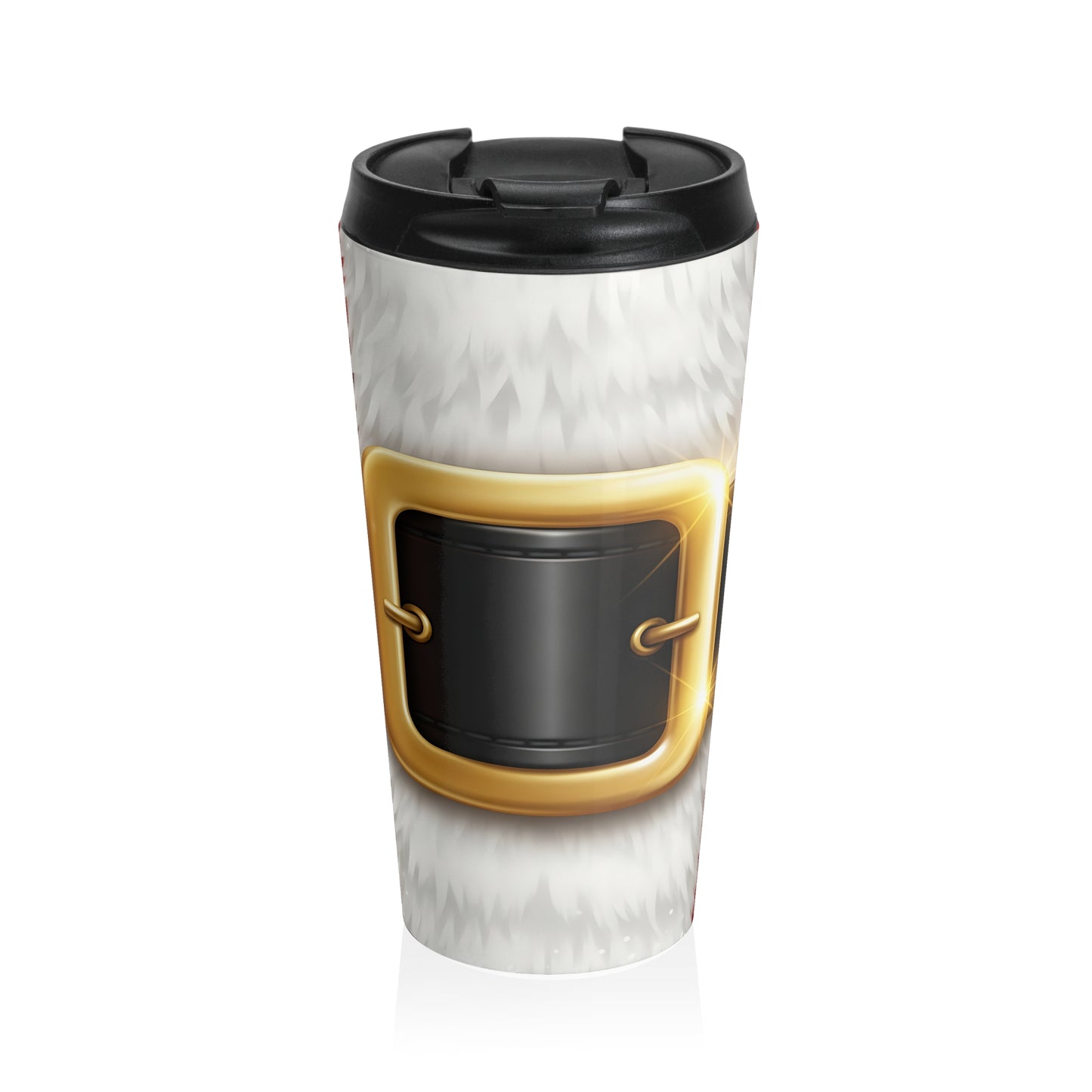 Santa Belt Fur Travel Mug
