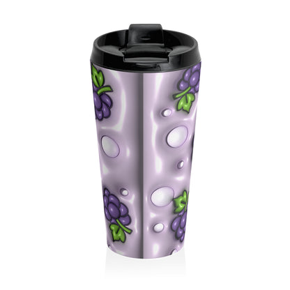 Grape Escape Purple Grape Stainless Steel Travel Mug