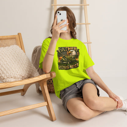 Father Mows Best Lawn Mower T-Shirt