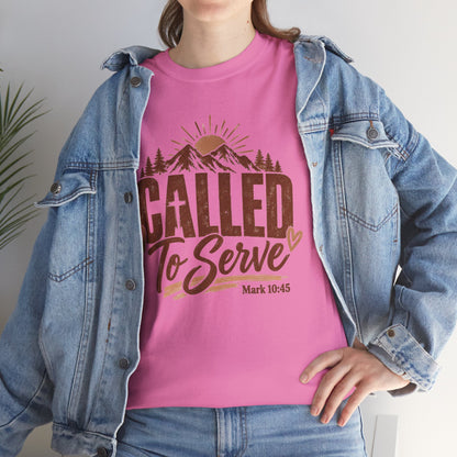 Called to Serve Mark 10:45 Christian T-Shirt