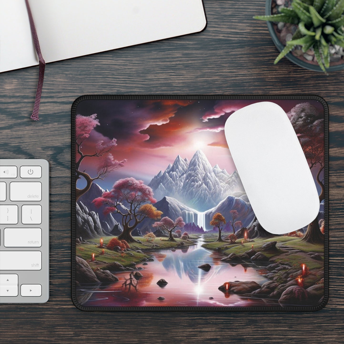 Enchanted Crystal Valley Mouse Pad