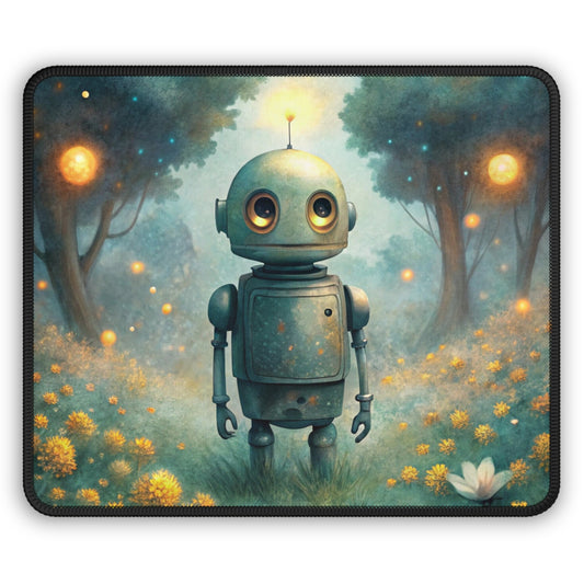 Firefly Forest Robot Mouse Pad