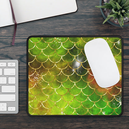 Emerald Dragon Scale Mouse Pad