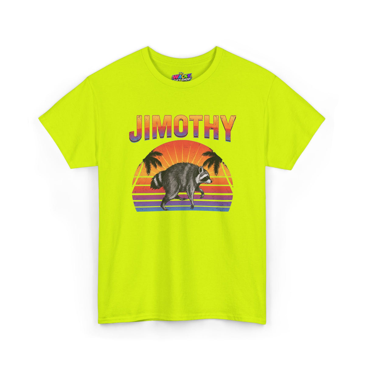 Jimothy Retro Sunset Raccoon T-Shirt