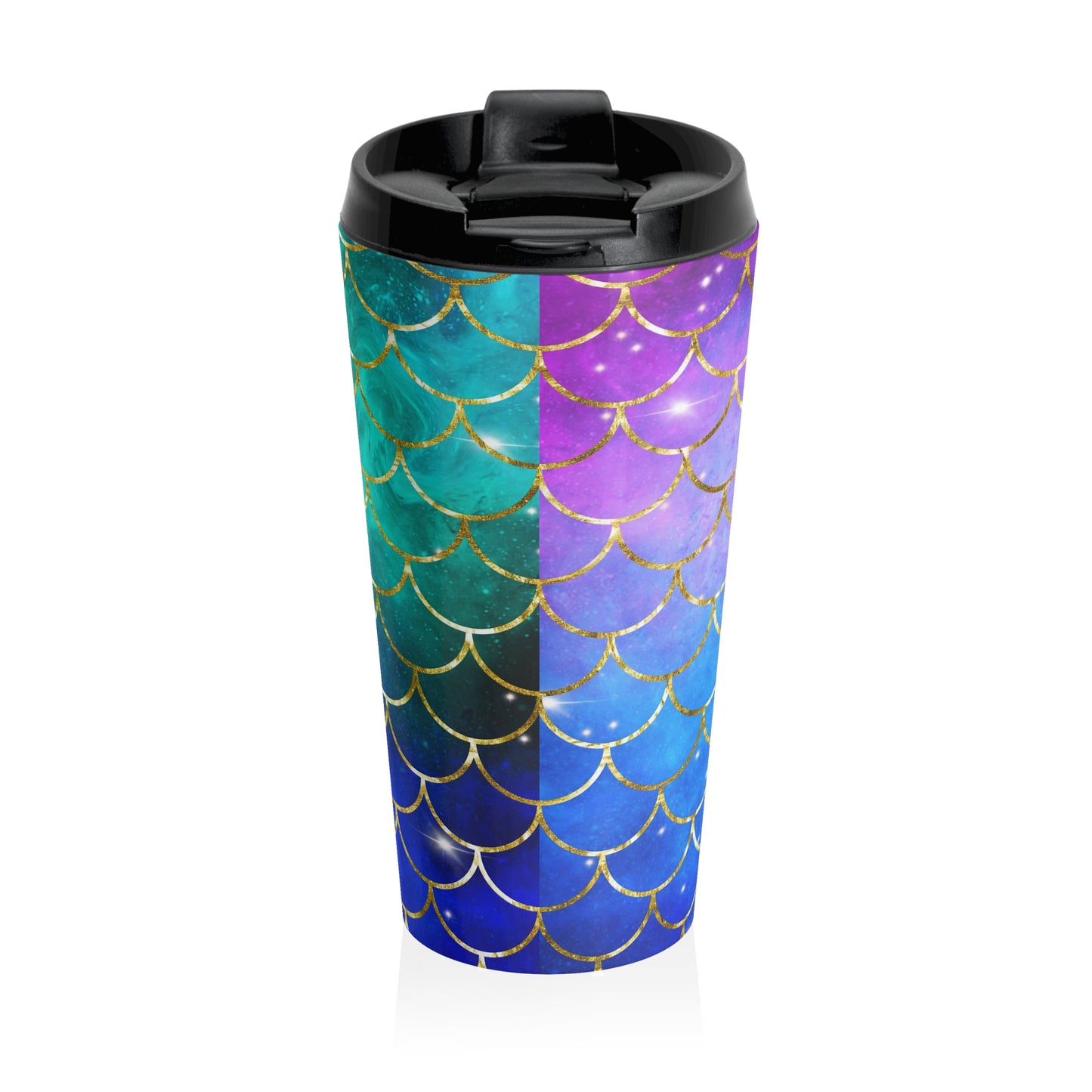 Mermaid Galaxy Scales Travel Mug