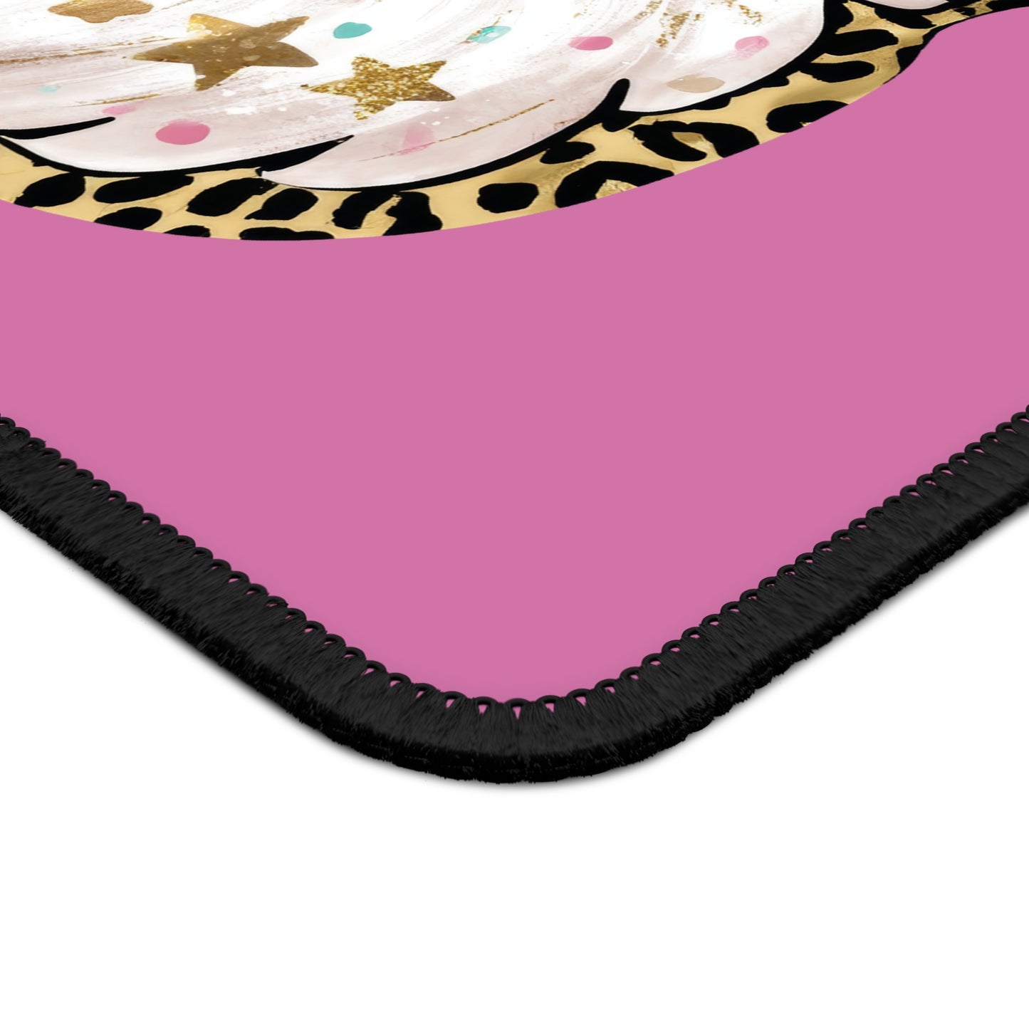 Leopard Santa Smile Mouse Pad