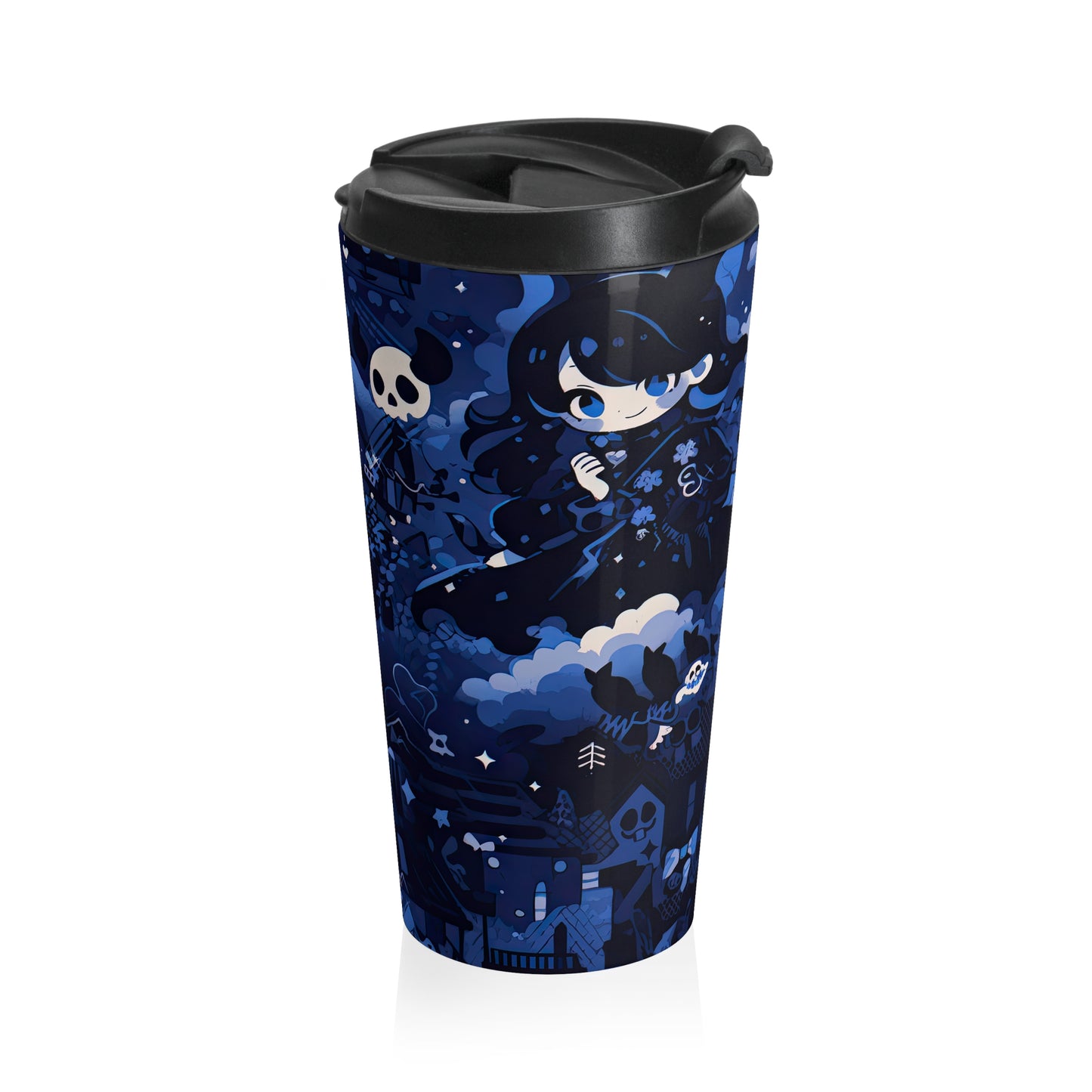 Midnight Skulls Travel Mug
